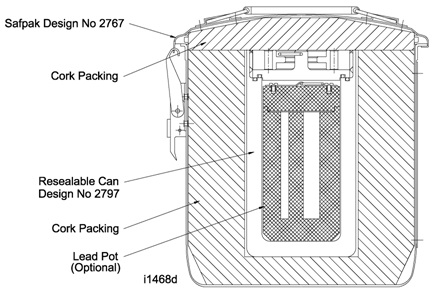 Section through Package Design No 2767G